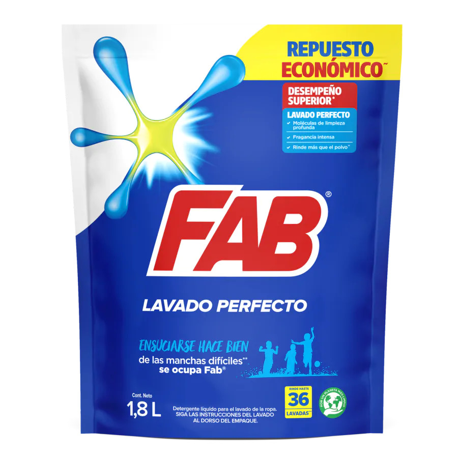 Fab Líquido Lavado Perfecto Doypack packshot