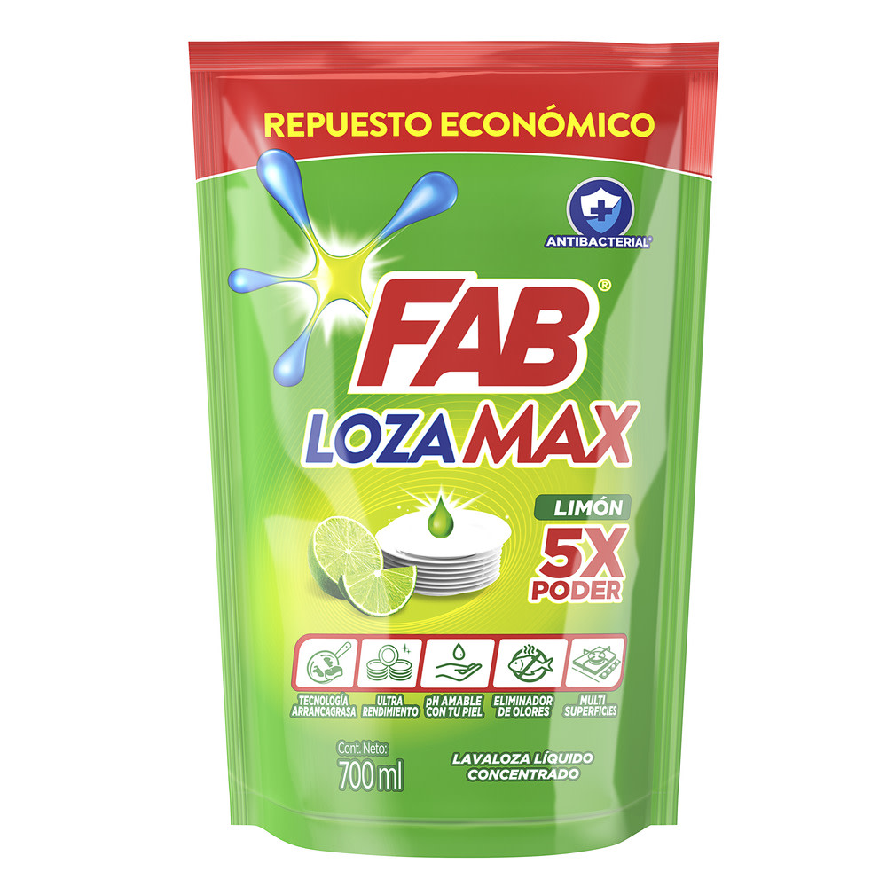 Fab Lozamax Limón Doypack pack shot
