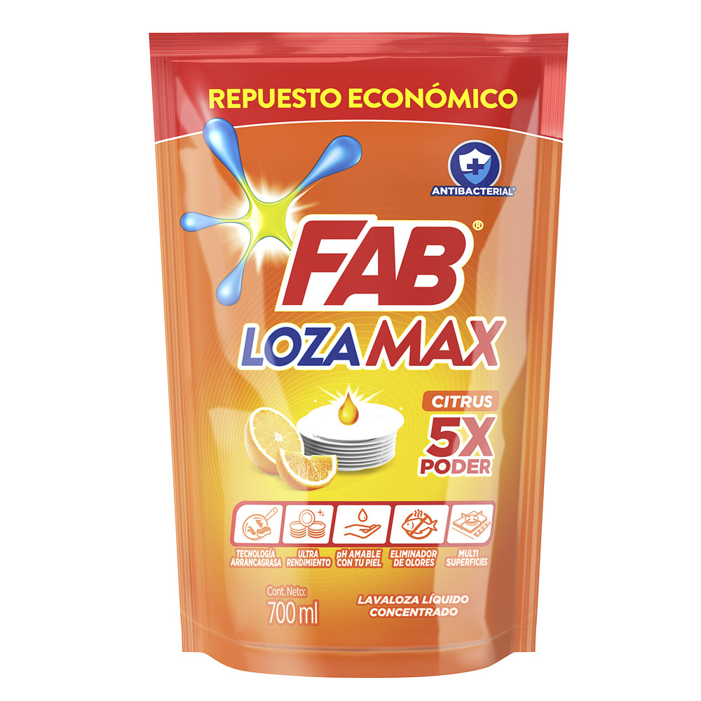 Fab Lozamax Citrus Doypack packs shot