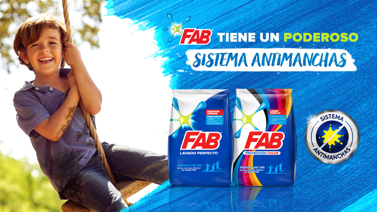 banner de detergente en polvo