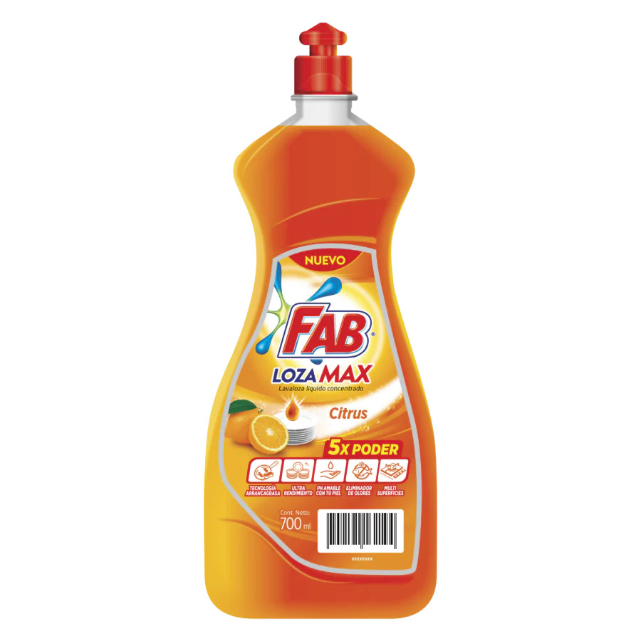 Fab Lozamax Citrus Botella pack shot