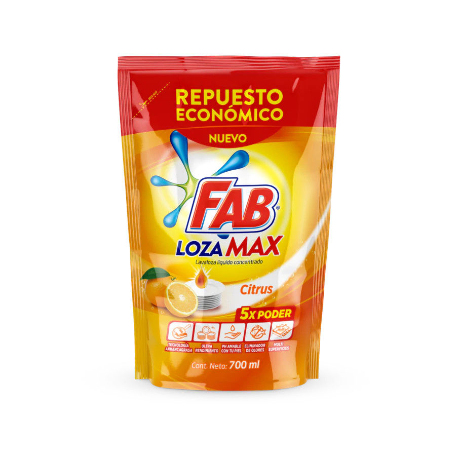 Fab Lozamax Citrus Doypack packs shot